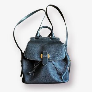 Michael Kors Black Leather Romy Backpack